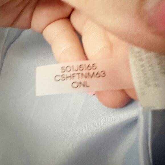 NWOT Calvin Klein Gray & Light Blue Windowpane Suiting Overcoat women’s size 2 - Picture 6 of 11